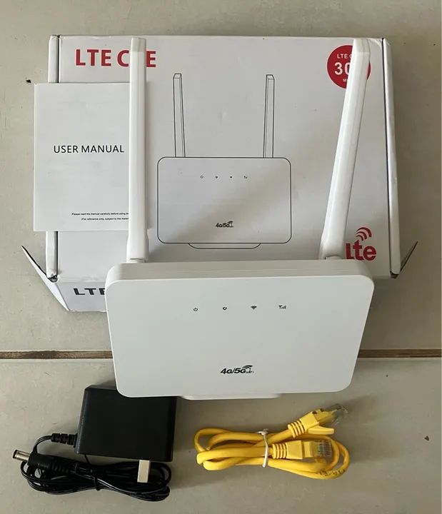 Modem e Roteador 4G/5G Wi-Fi LTE 300Mbps 