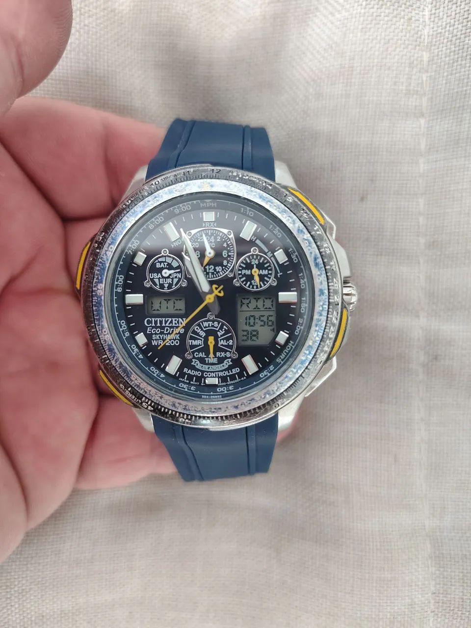 Relógio Citizen Eco-Drive Skyhawk Blue Angels Trocas