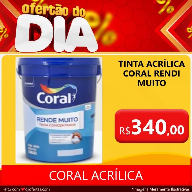 Tinta Coral rendi muito  - Foto 3