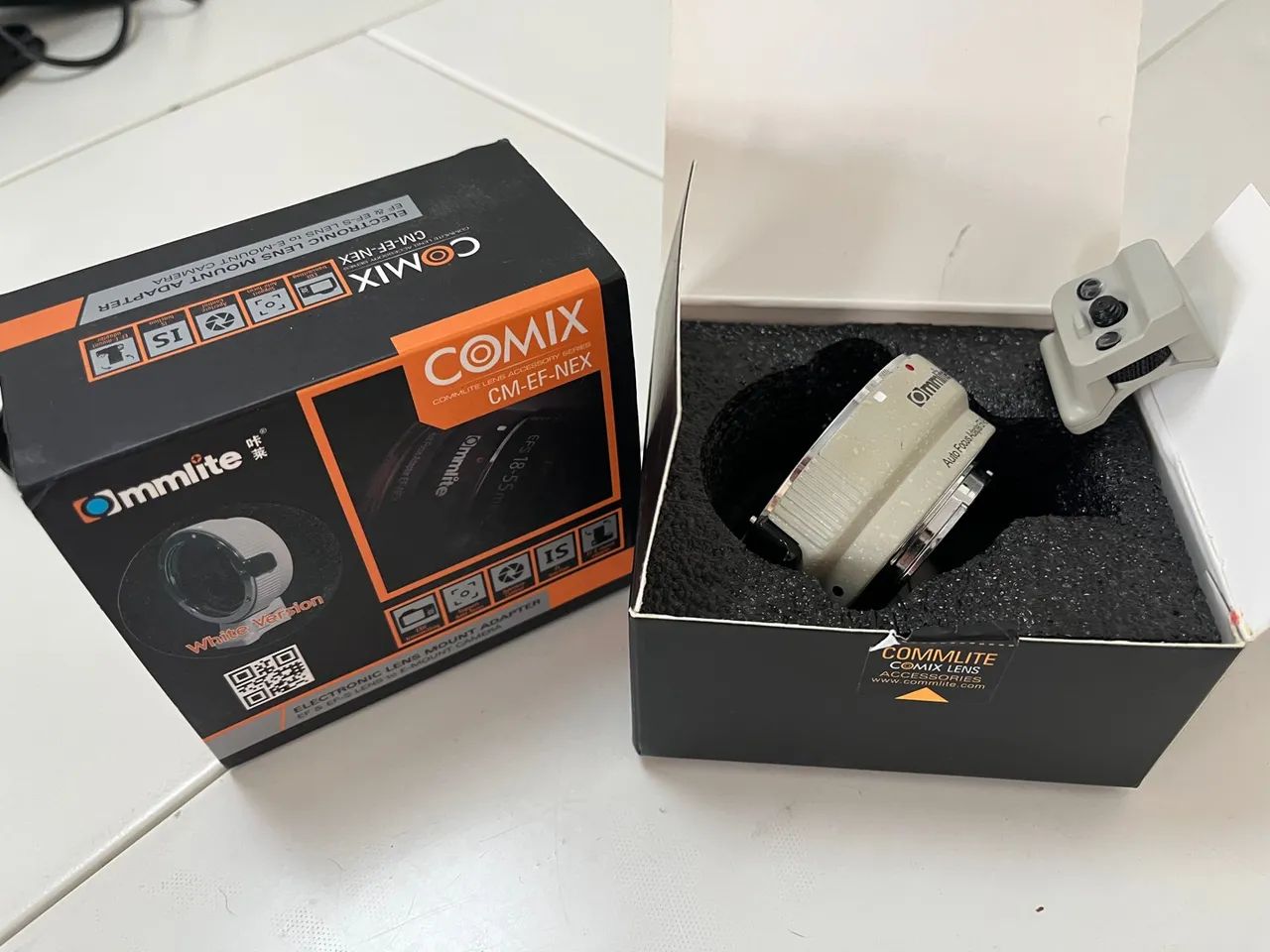 Adaptador de Lente para Câmera - Ommlite CM-EF-NEX
