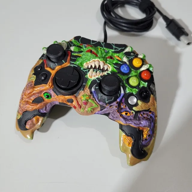 CONTROLE XBOX CLASSIC ALIEN INFECTION - OPORTUNIDADE ÚNICA!