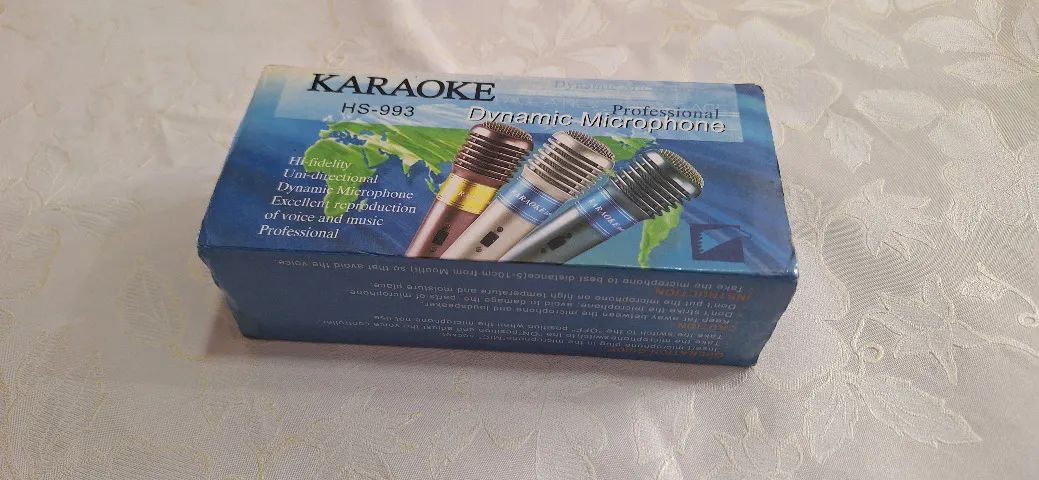 Microfone Profissional Dinâmico KARAOKE HS-993