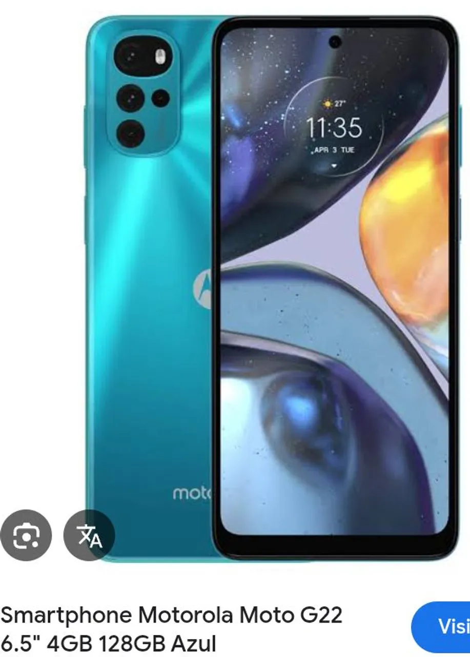 Moto g 22 semi novo pra novo