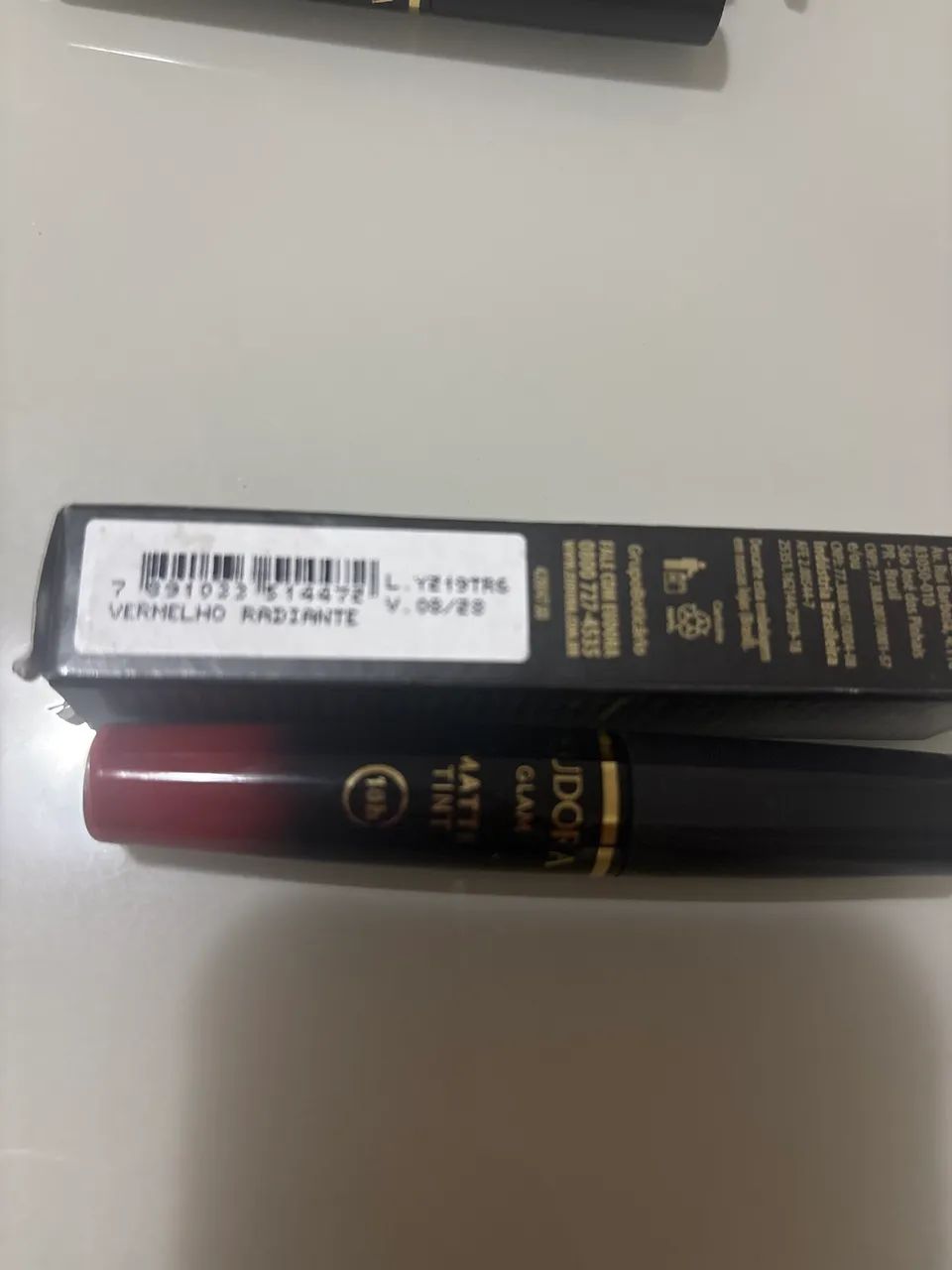 Batom líquido Eudora Vermelho Radiante  - Foto 2