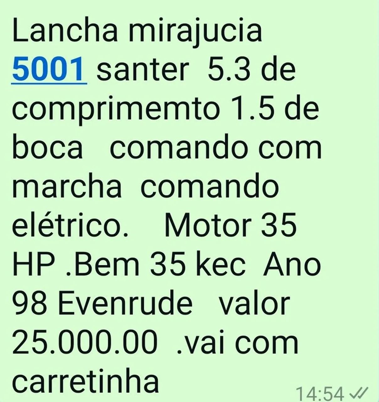 Aceita troca / Saveiro/Excelente LANCHA Mirajucia junto + CARRETINHA#/ Ótima Oportunidade! - Foto 4
