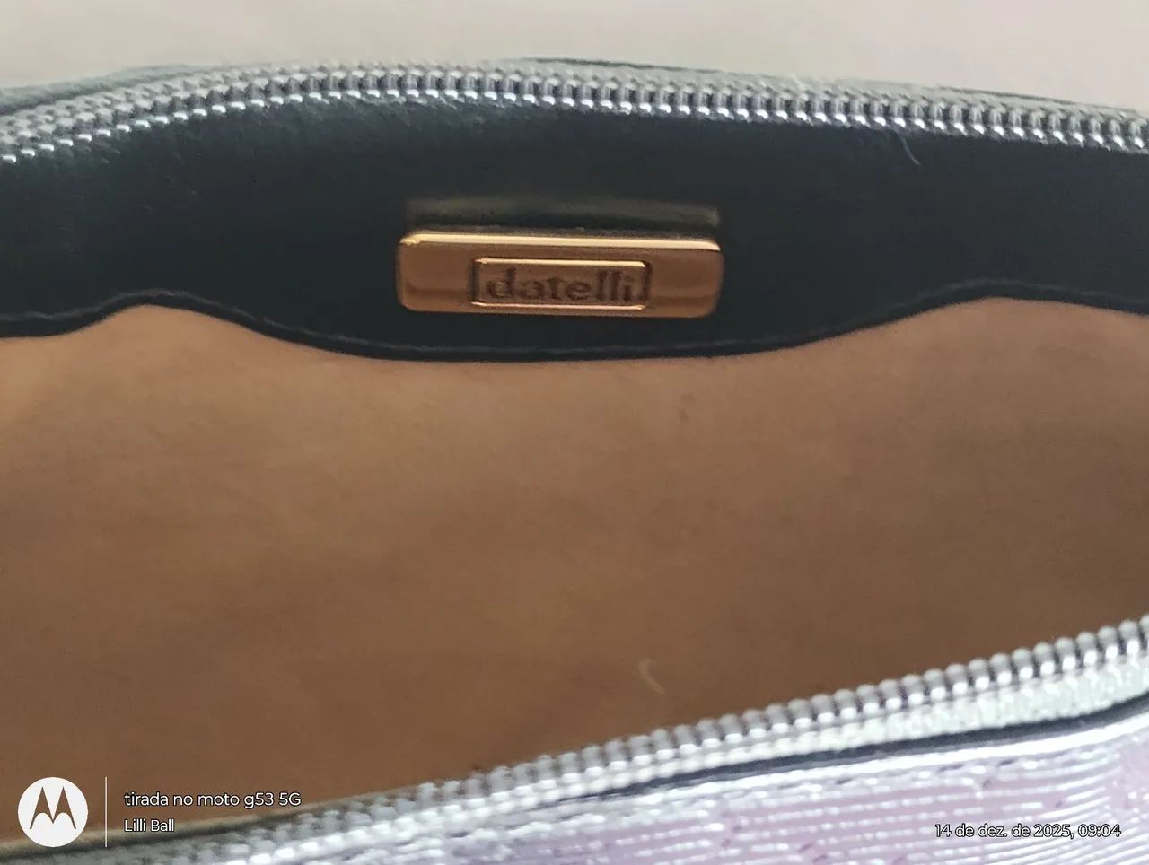 Bolsa feminina Preta Datelli  - Foto 5
