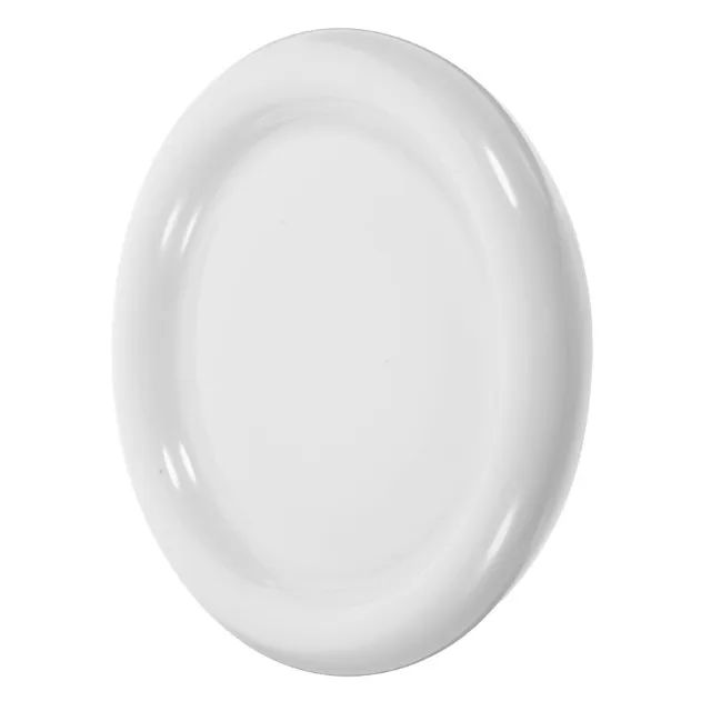 NOVAS | Placa Oval Porcelana Branca Artesanato Bandeja 25cm - Kit 2un.