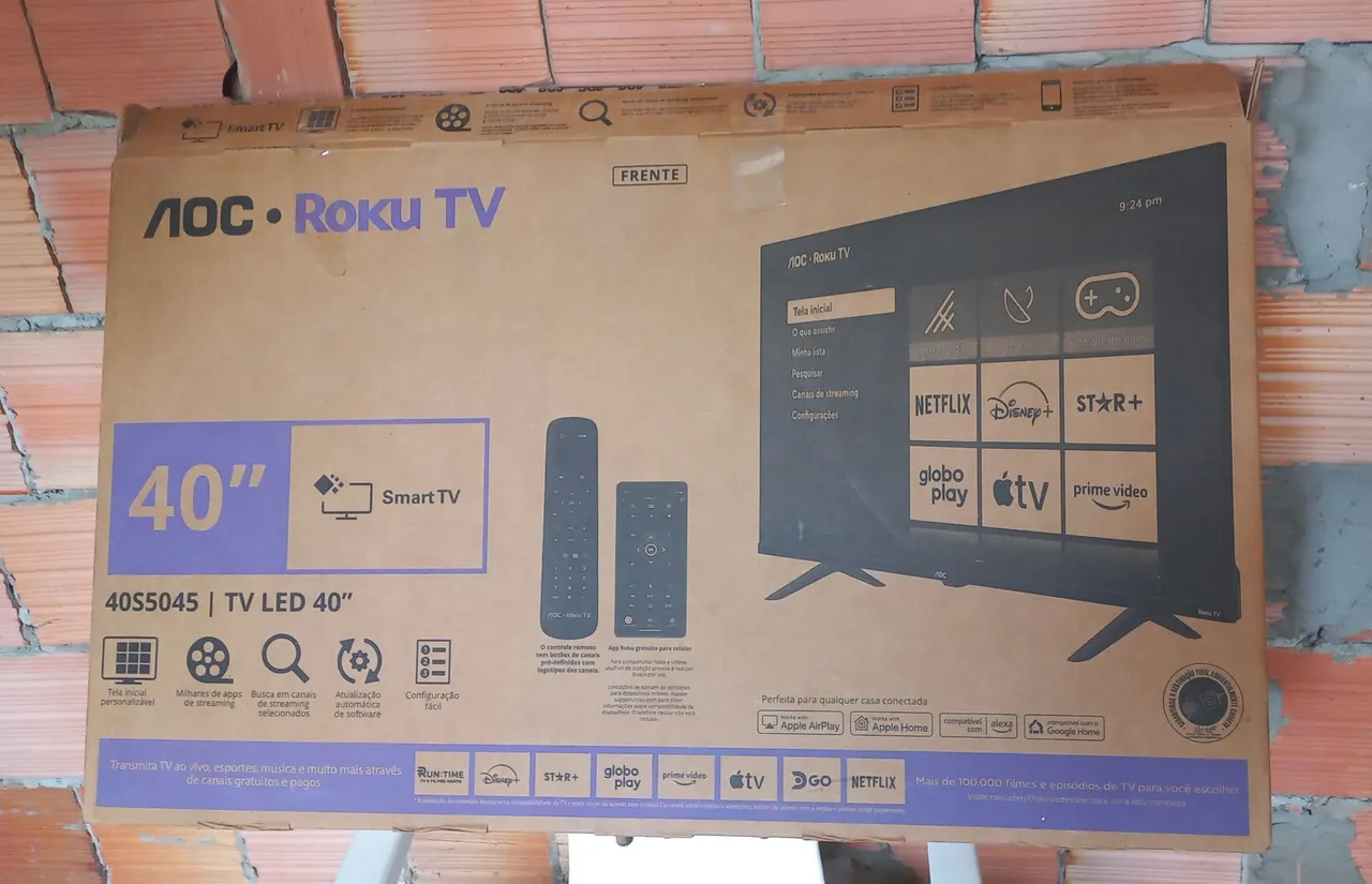 Caixa de TV vazia