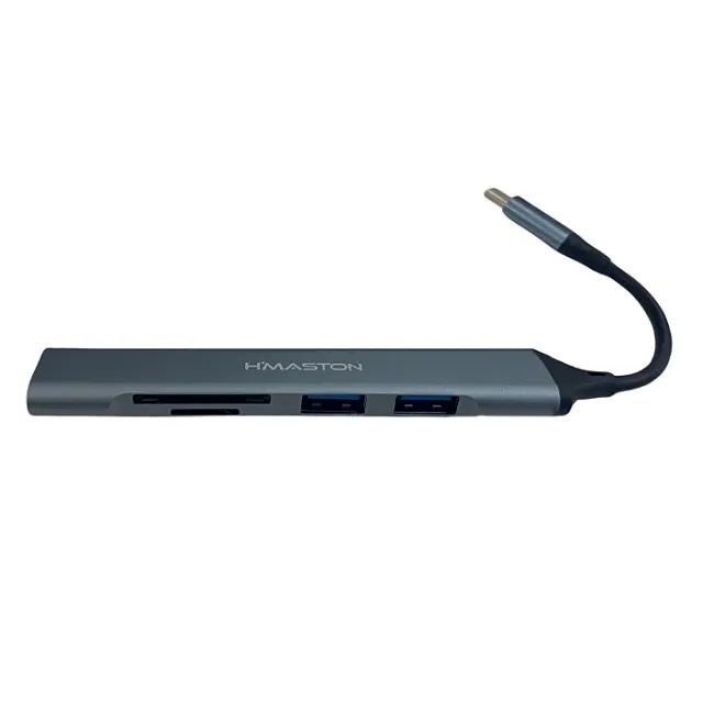 Hub USB H'Maston 3.0 Tipo C para Computador 5 em 1 - Foto 3