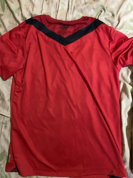 Camisa vermelha do Sport Recife, tamanho G, usada - Foto 4