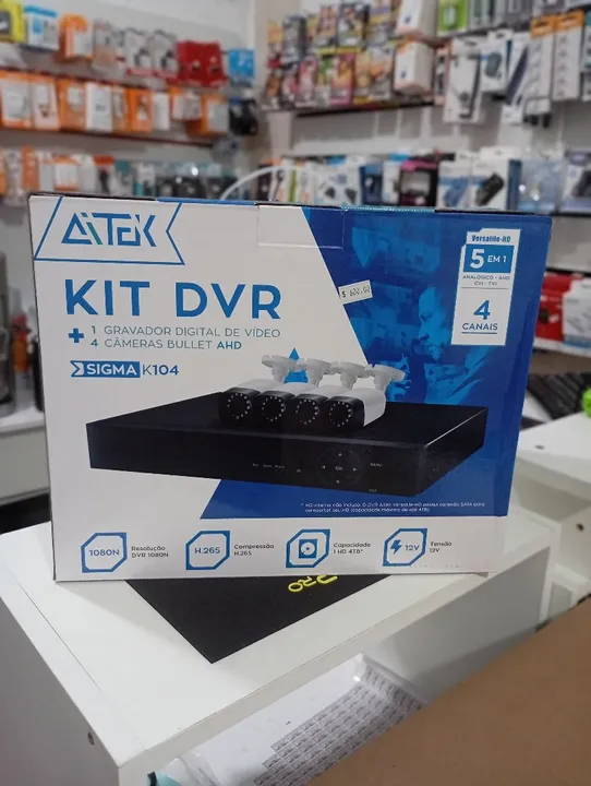 Kit DVR 4 Câmeras AHD Sigma K104