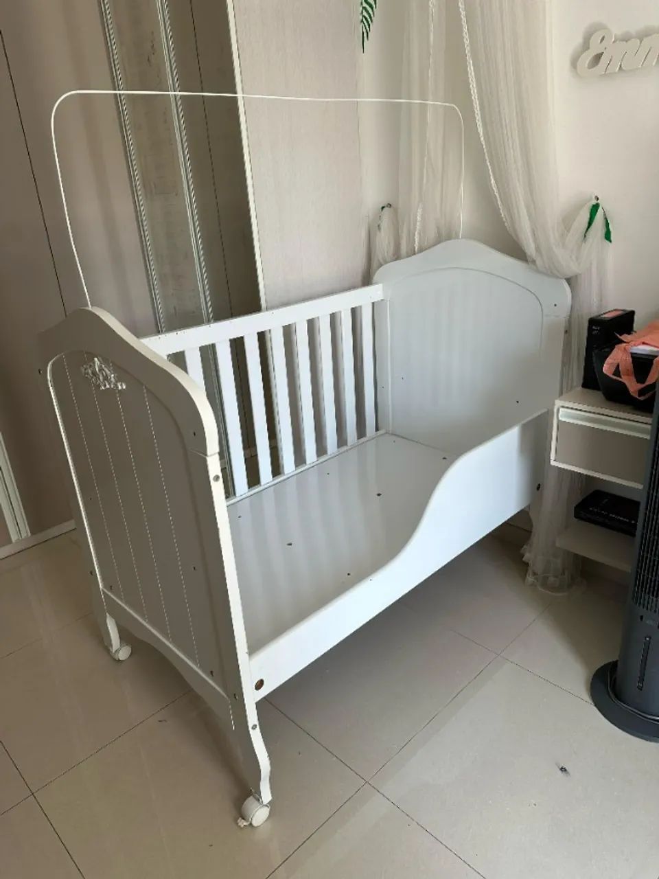 Berço Mini Cama Flex Harmonia - Branco Branco - Foto 3