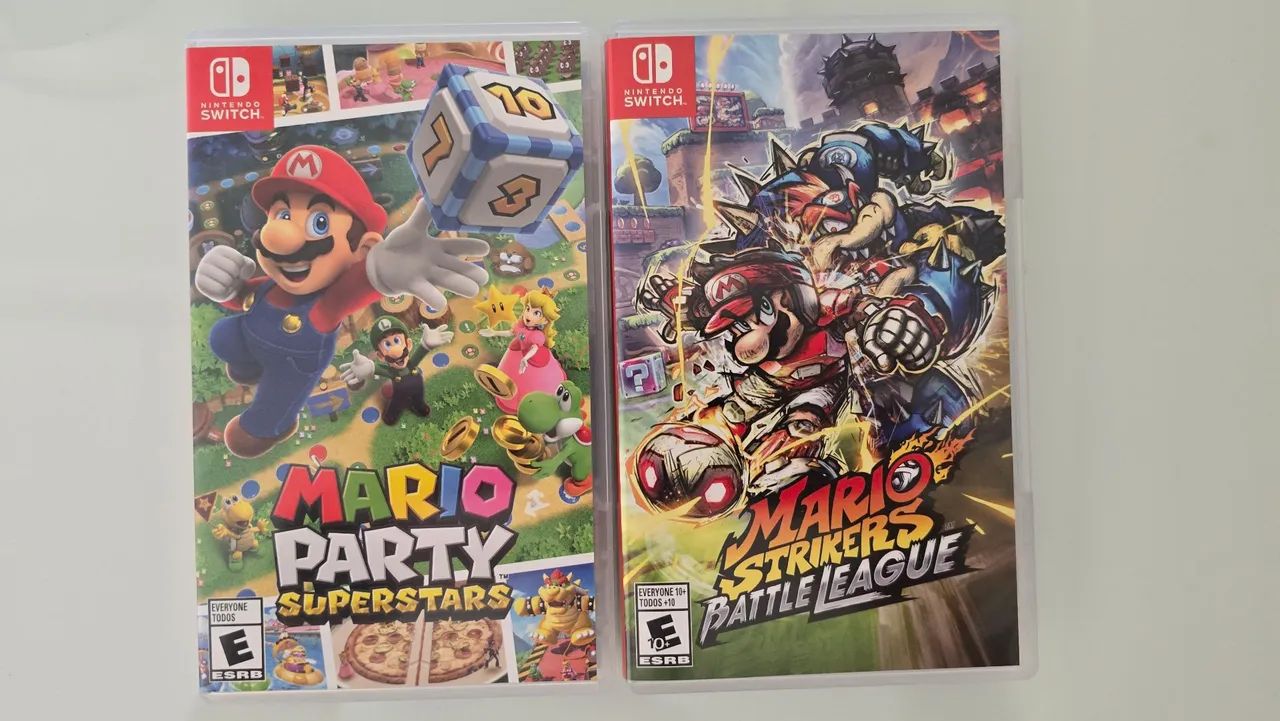 AMBOS OS JOGOS Mario Party Superstars e Mario Strikers Battle League - Nintendo Switch
