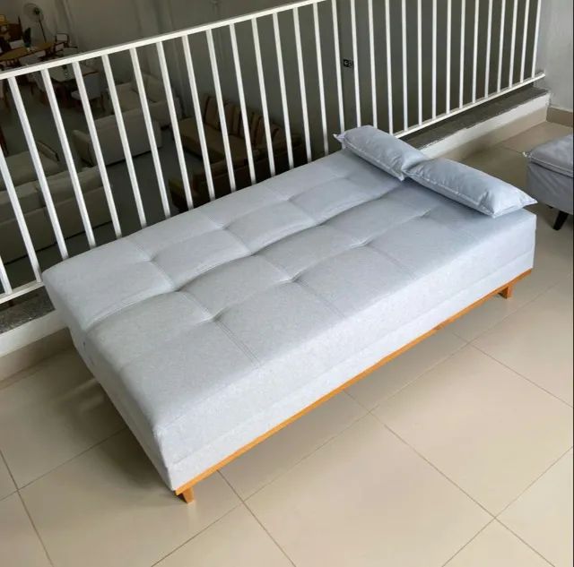 Sofá Cama 1,82 Linho DIVIDIMOS EM ATE 10 X SEM JUROS  - Foto 4