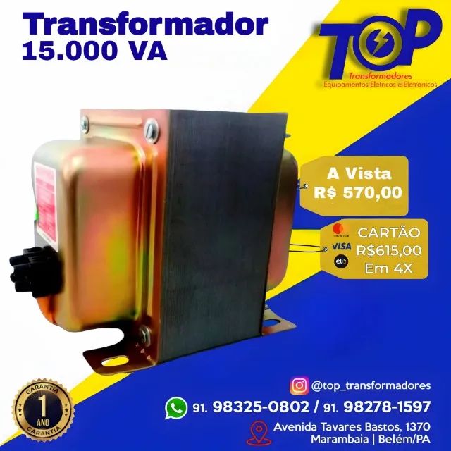Transformador 15.000va NOVOS COM GARANTIA 