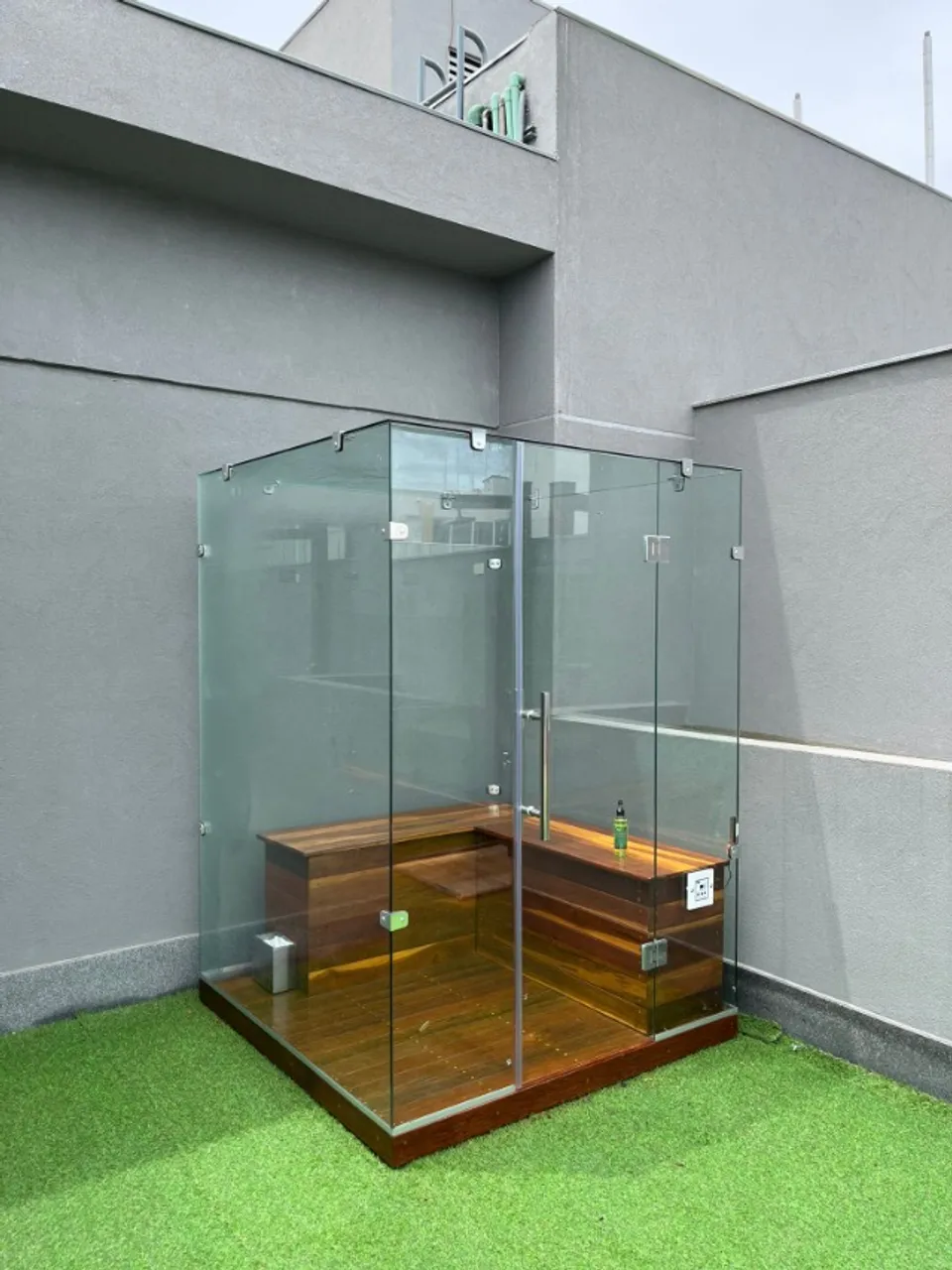 Sauna de vidro (Ecológica, Portátil ) " entregue e instalado.