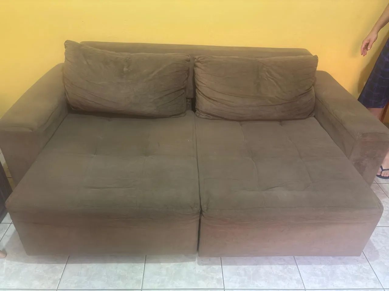 Sofá chaise 2 lugares bem espaçoso  - Foto 3