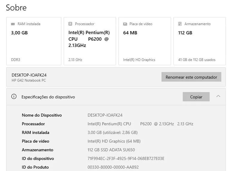 Notebook HP usado em bom estado. - Foto 5
