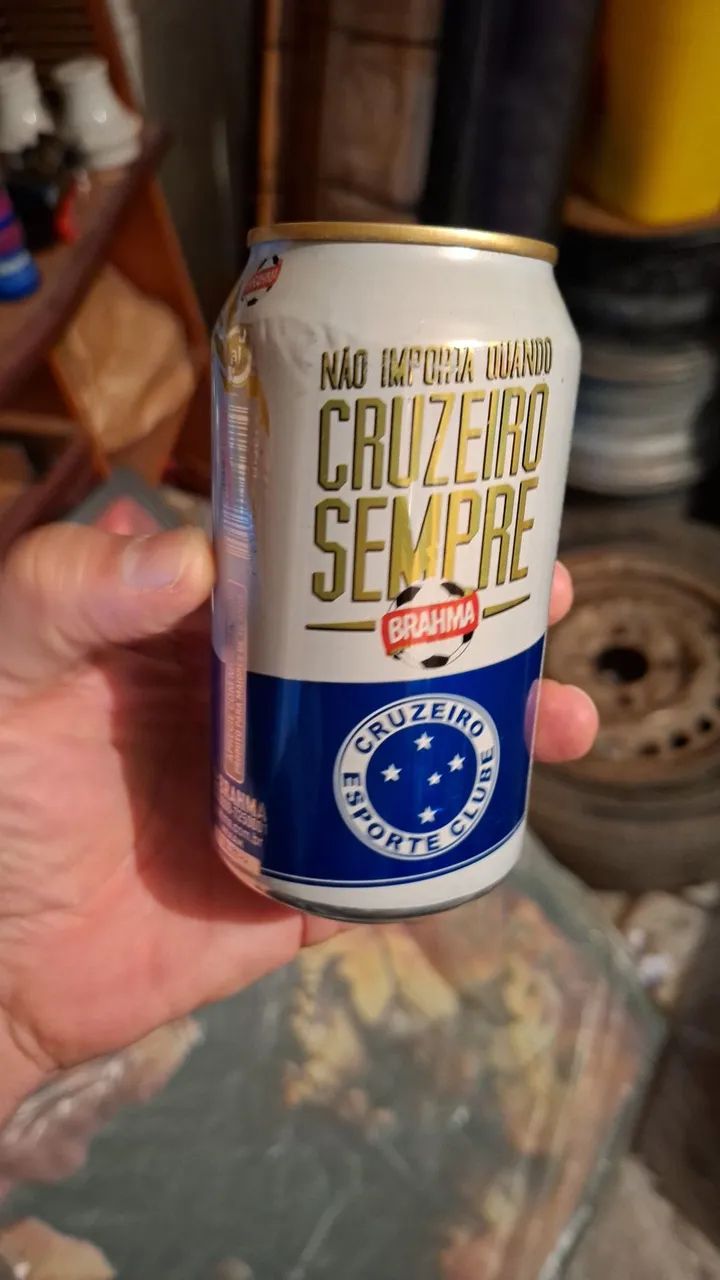 Par de latas brahma cruzeiro antigas