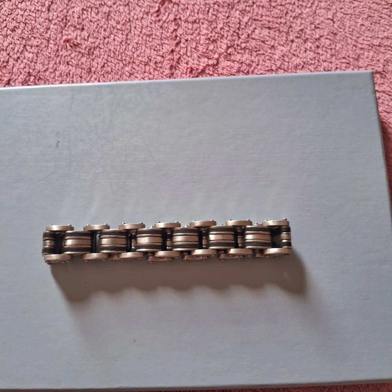 Colar Cristo em Ródio Negro e Pulseira em Aço Inox - Foto 4