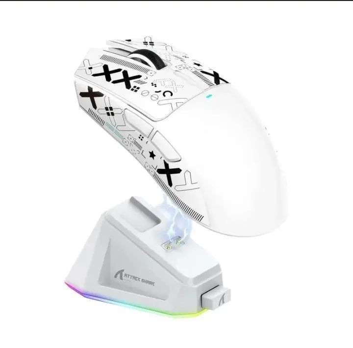 Mouse Gamer Attack Shark X11 Com Base De Carregamento 