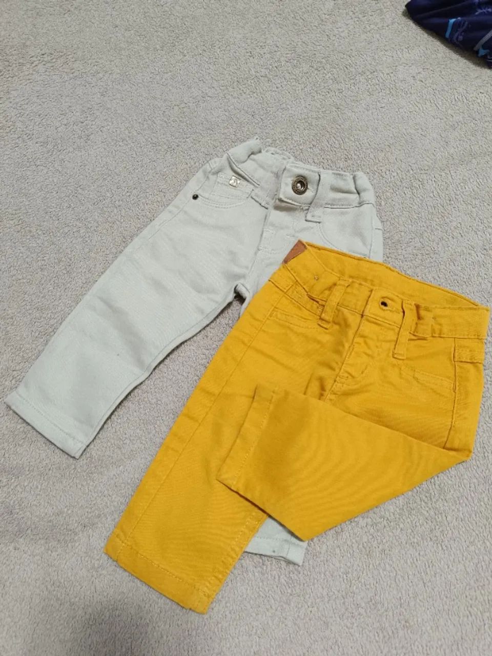 Kit 2 calças jeans para bebê 