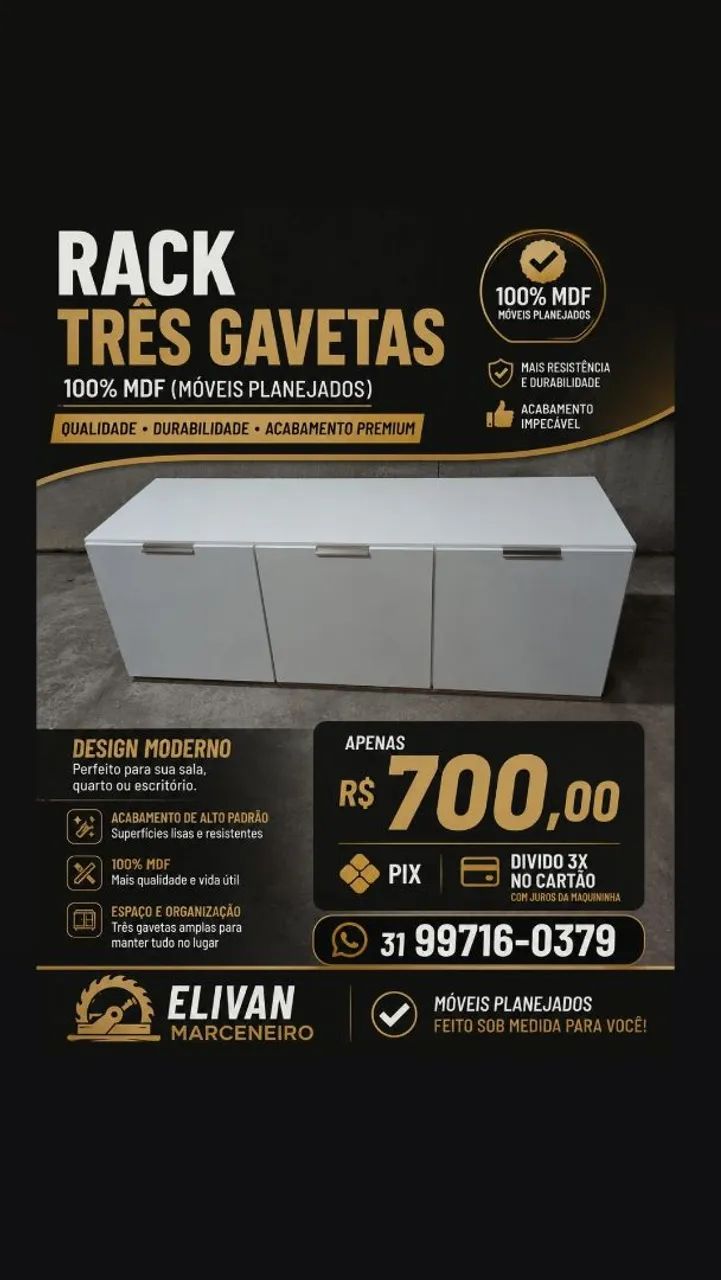 Rack moveis planejados