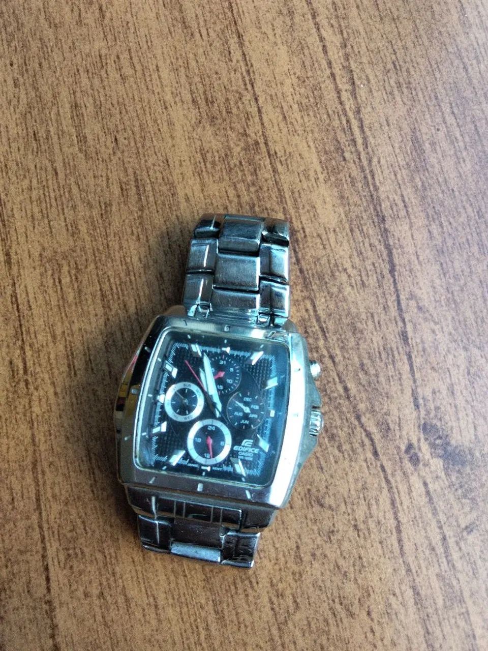 Relógio cassio edifice original quadrado em bom estado. - Foto 4