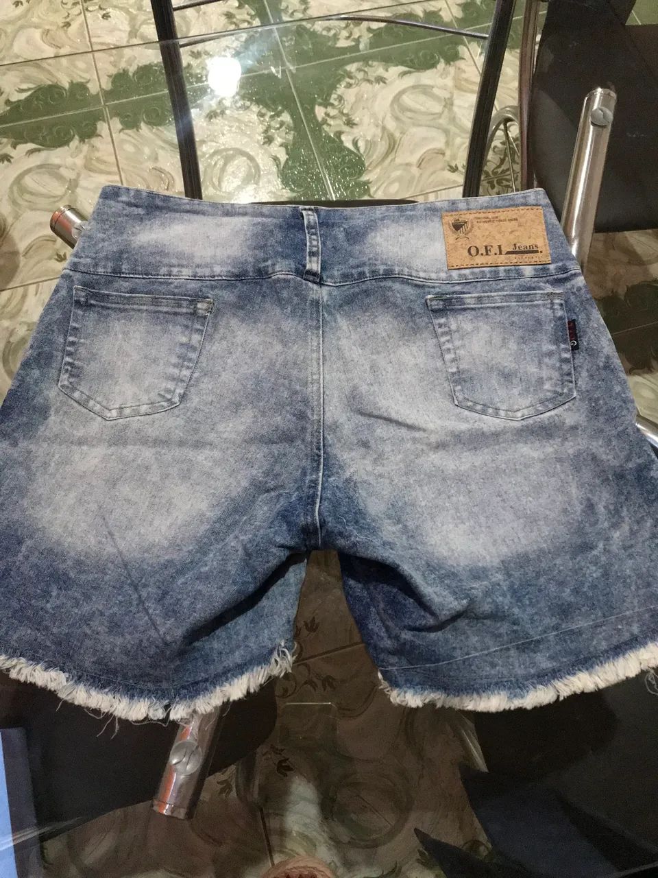 Bermuda Jeans feminina clara  - Foto 2