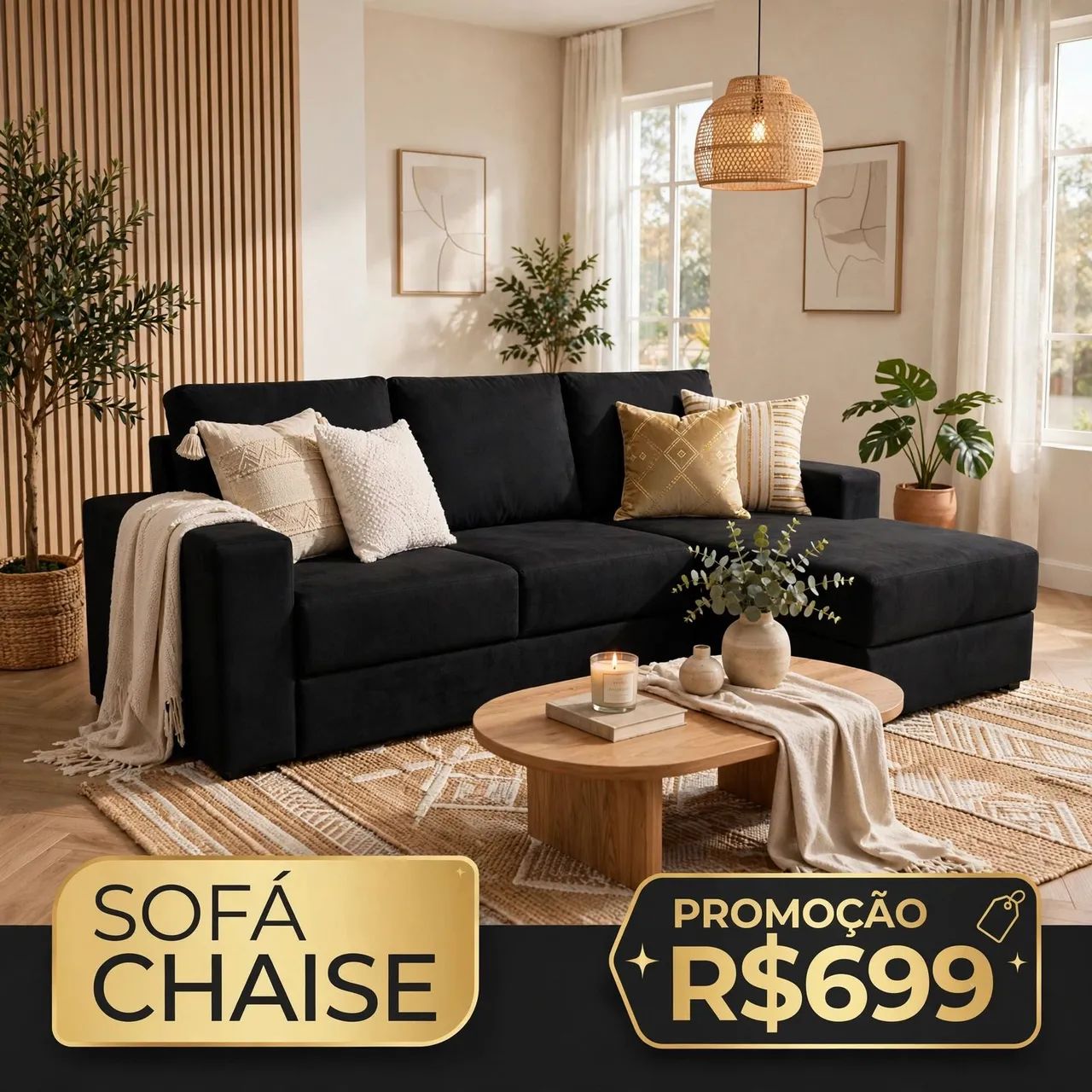 Sofá novo a partir de r$ 699, e o melhor com frete grátis, compre sem sair de casa - Foto 5