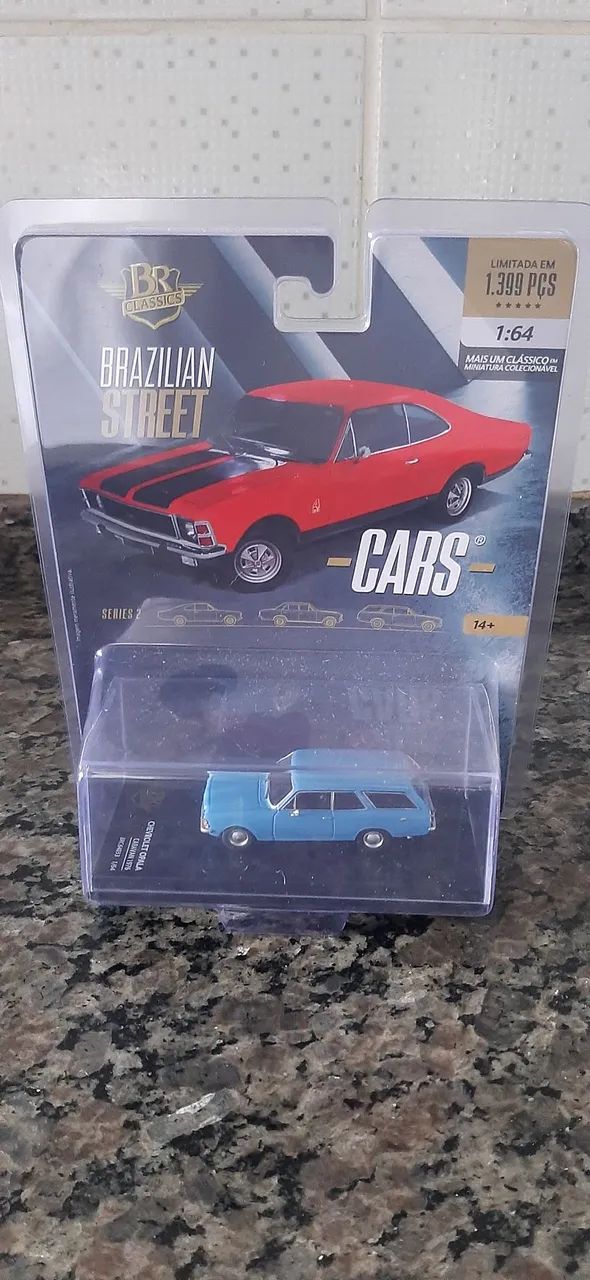 Miniatura carro chevrolet opala caravan 1976 ( escala 1:64  da br classics  )