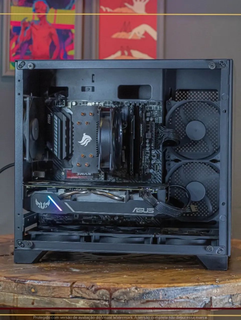 Setup Ryzen 5 5500, 16gb, 512gb NVMe, GTX 1660 Super, Air Cooler, Fonte 450W, Gab. DT3 - Foto 3