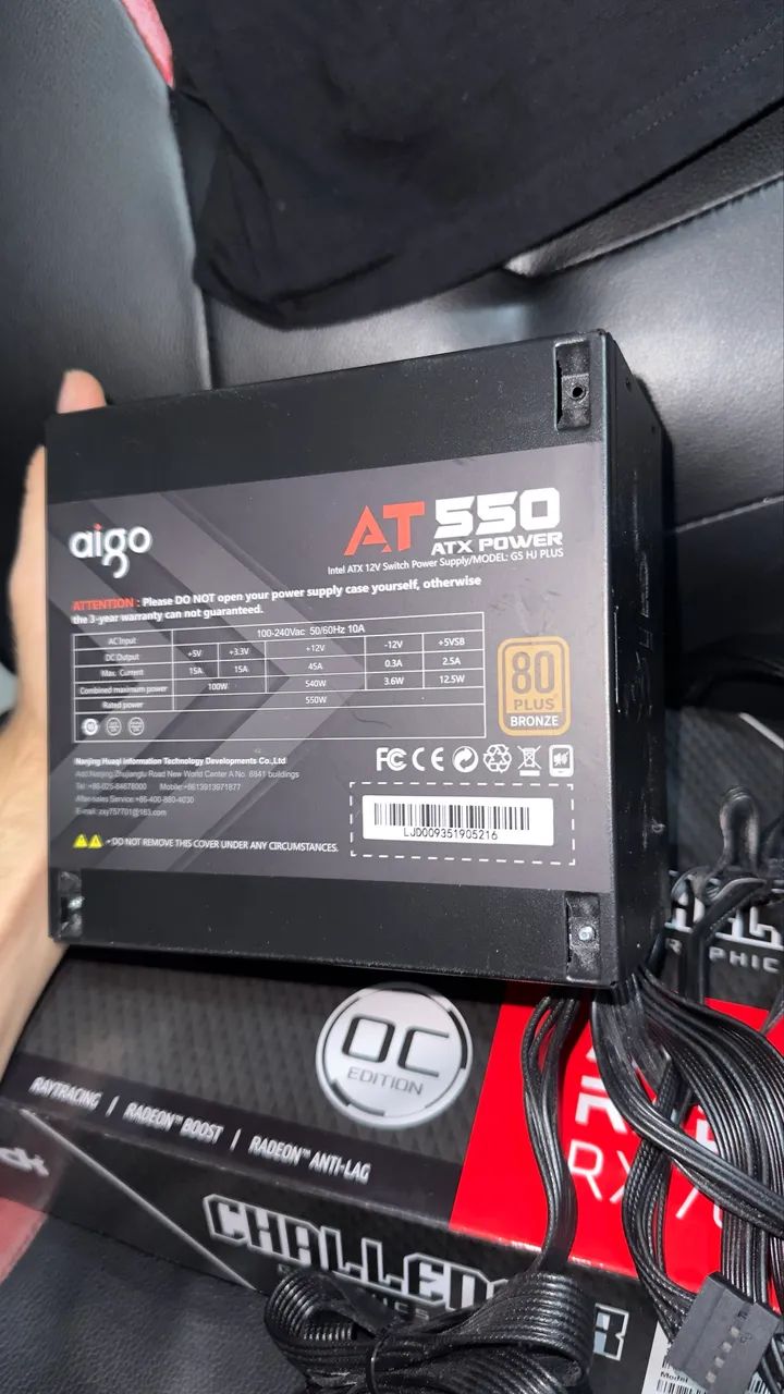 FONTE 550W 80 PLUS BRONZE