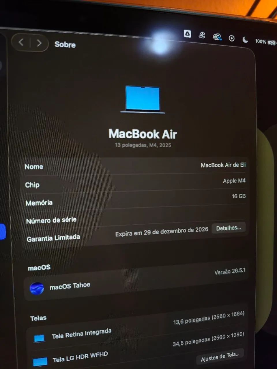 MacBook Air M4 - Troco Garantia 12/26 - Foto 4