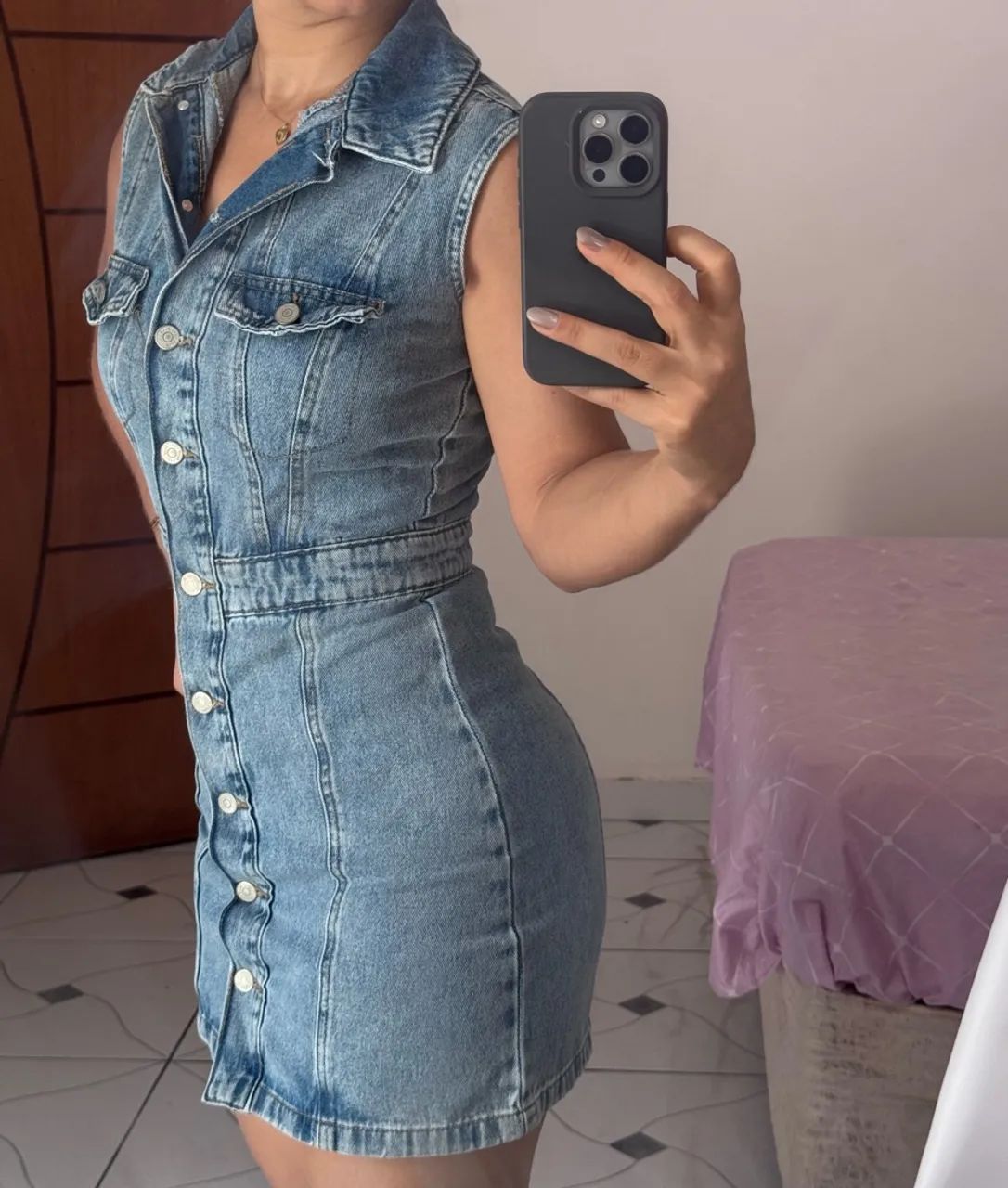 Vestido Jeans Renner PP - Foto 3