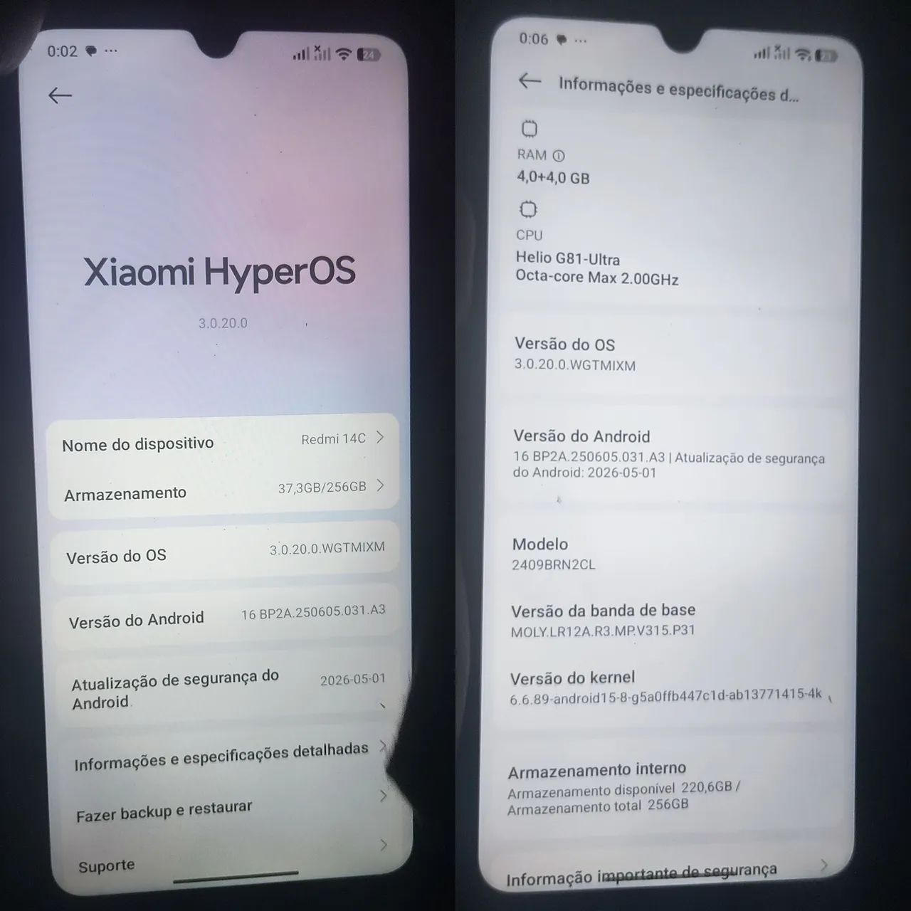 Xiaomi Redmi 14C 4/256 (Preto) - +4 Ram expansível  - Foto 2
