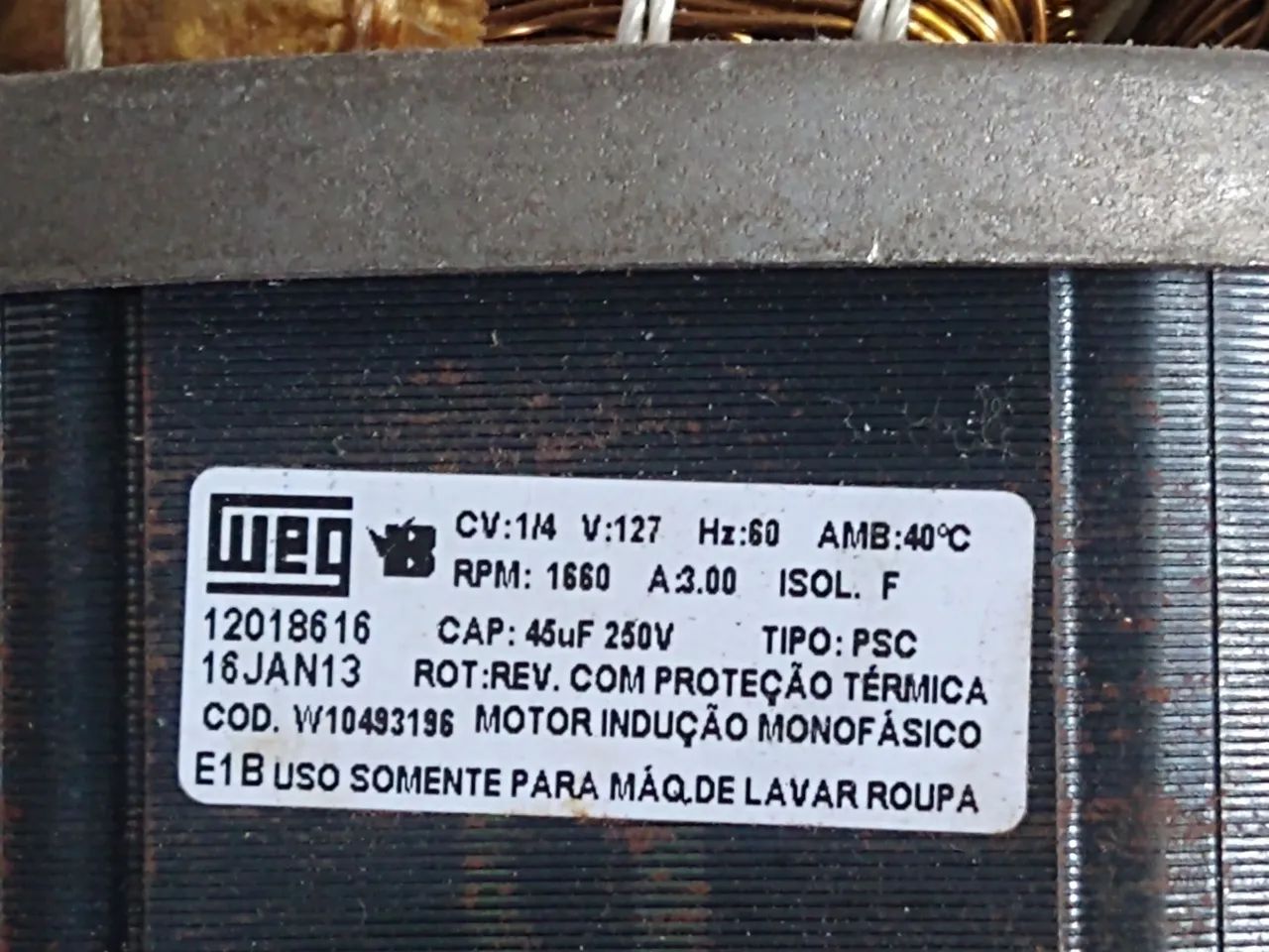 Motor da Máquina de lavar Brastemp 9kg - Foto 3
