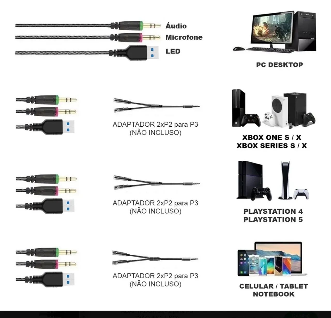 Headset Havit HV H2332D  - Foto 6