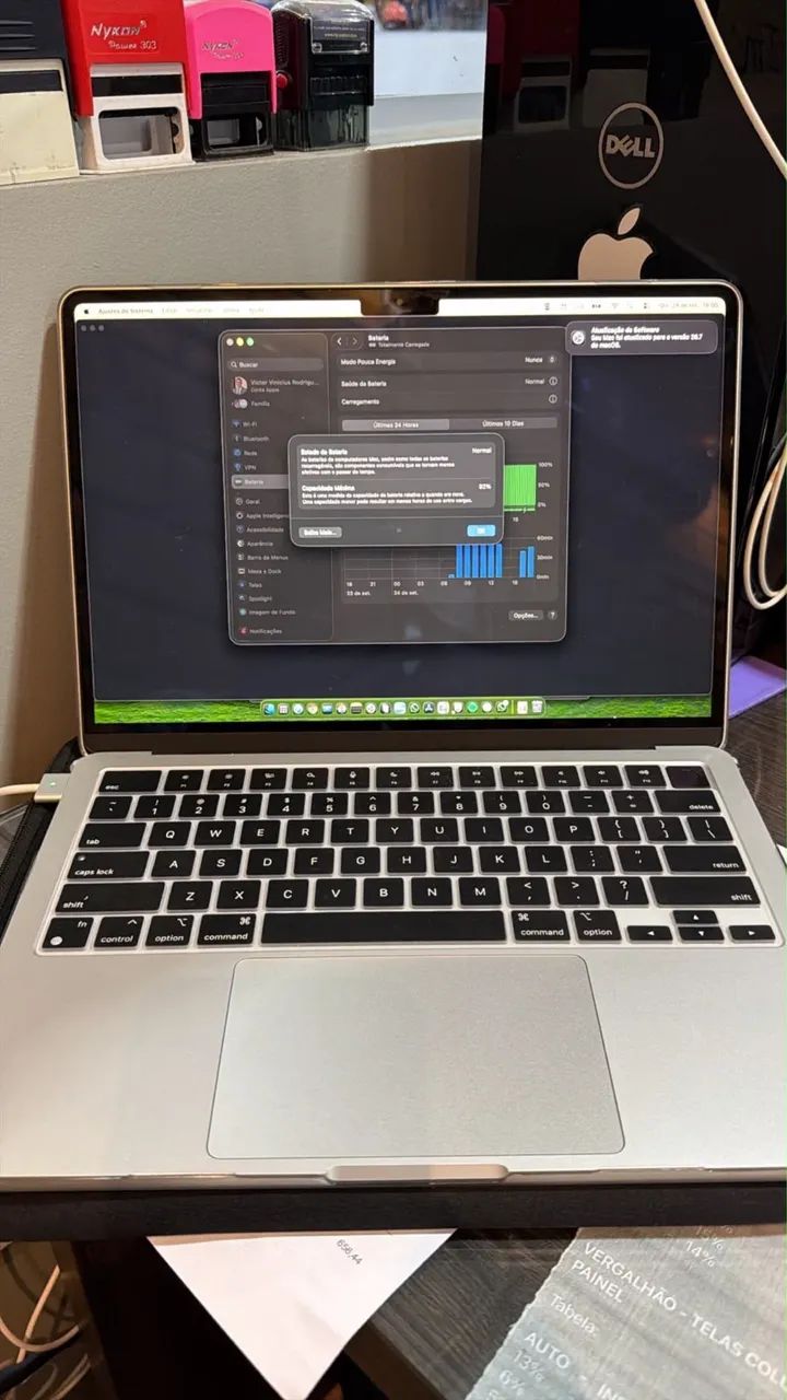 MacBook Air M4 256GB 13? silver seminovo  - Foto 3