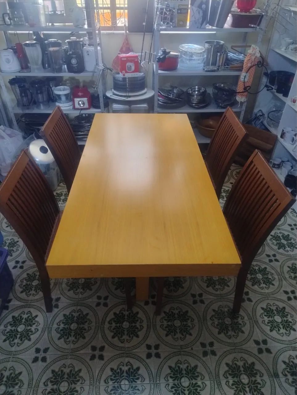 Mesa madeira com 4 cadeiras Tramontina  - Foto 5