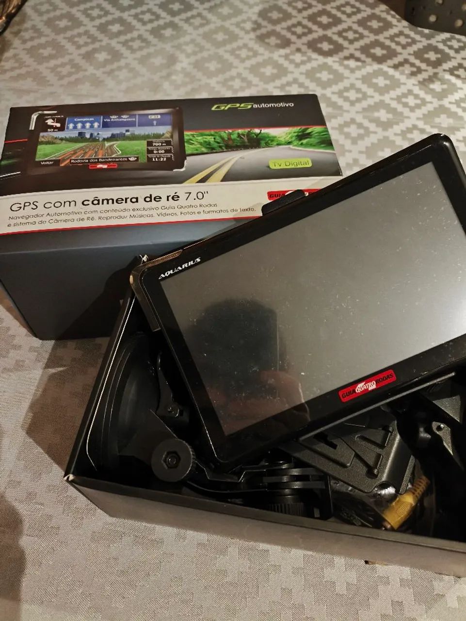 GPS Automotivo Aquarius 7" com Câmera de Ré - Foto 2