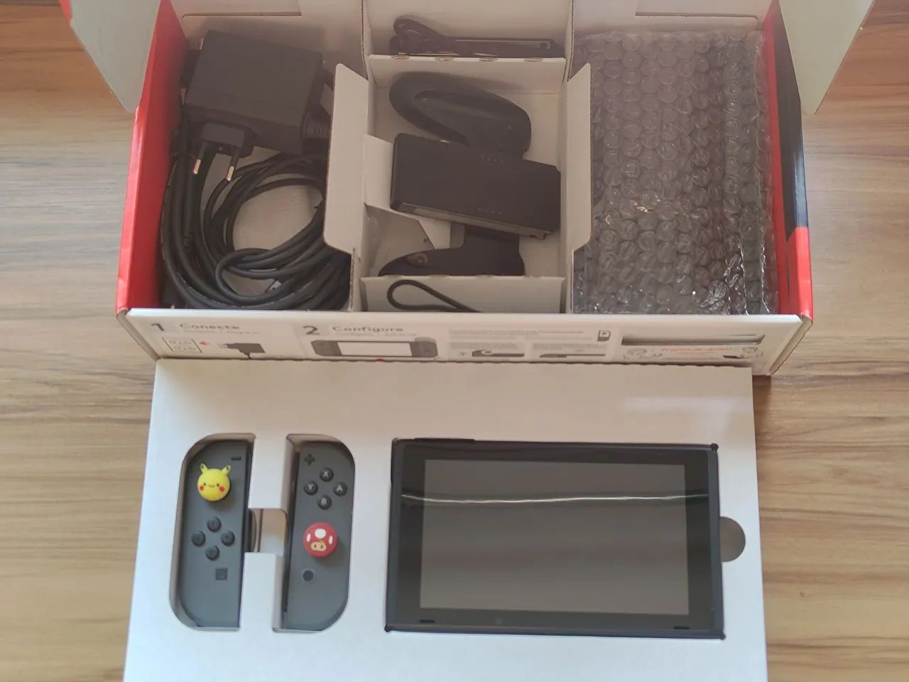Nintendo Switch V2 desbloqueado + SD 256GB + Case - Foto 4