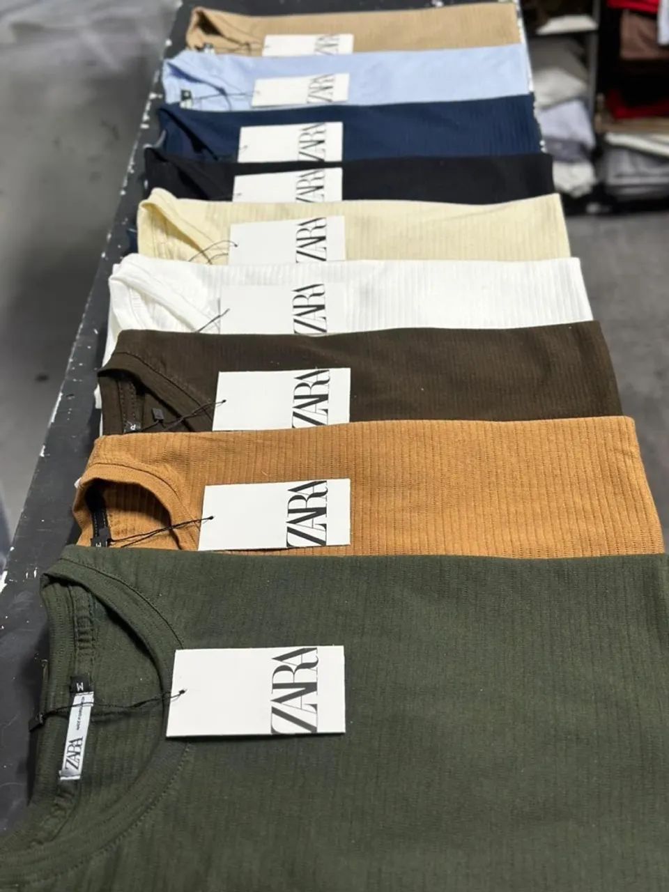 Camisetas texturizadas diversas cores