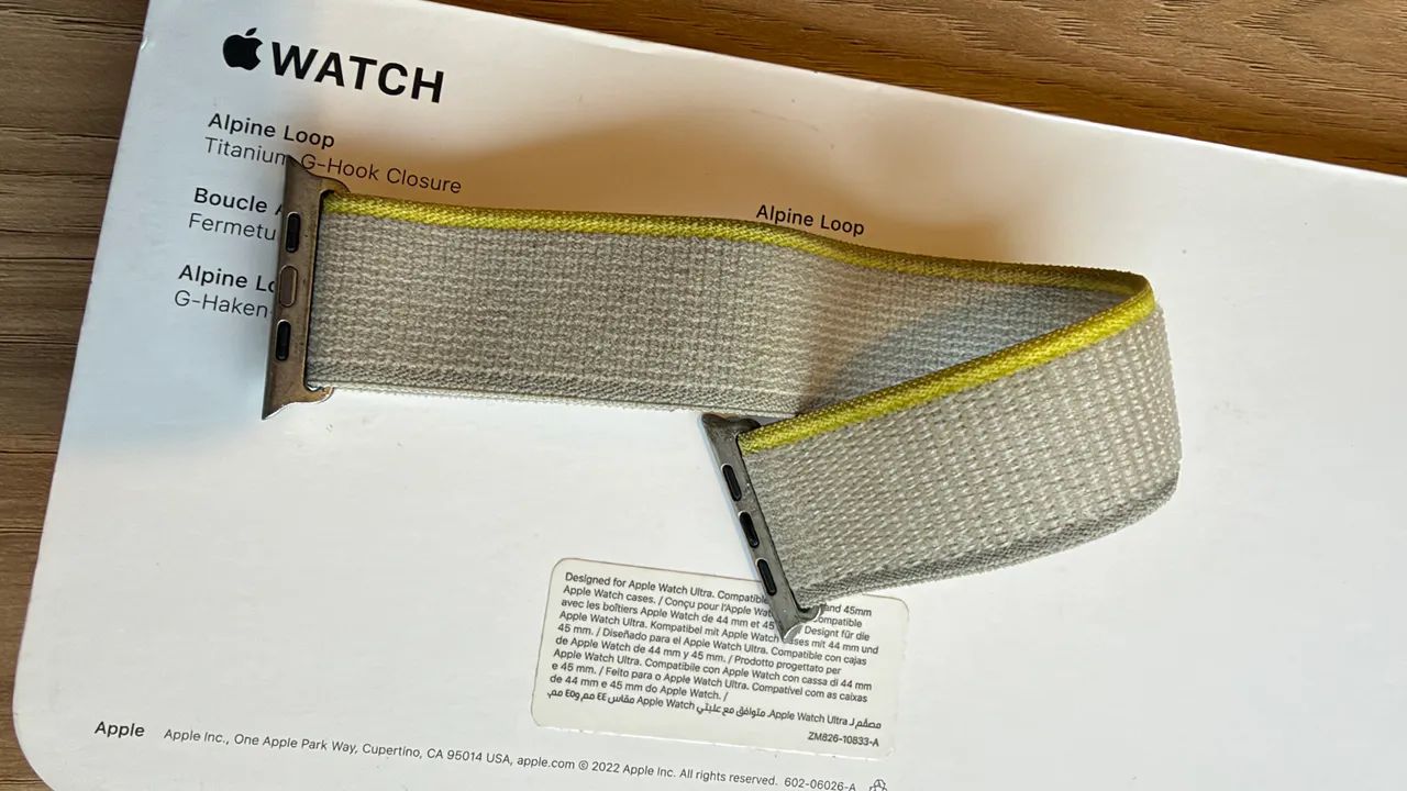 Pulseira Apple Watch Ultra trail loop lemon original  - Foto 2