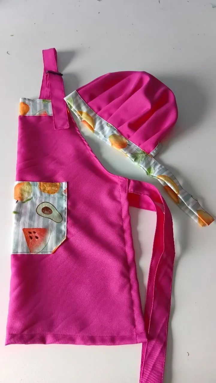 Kit avental e touca infantil  - Foto 3