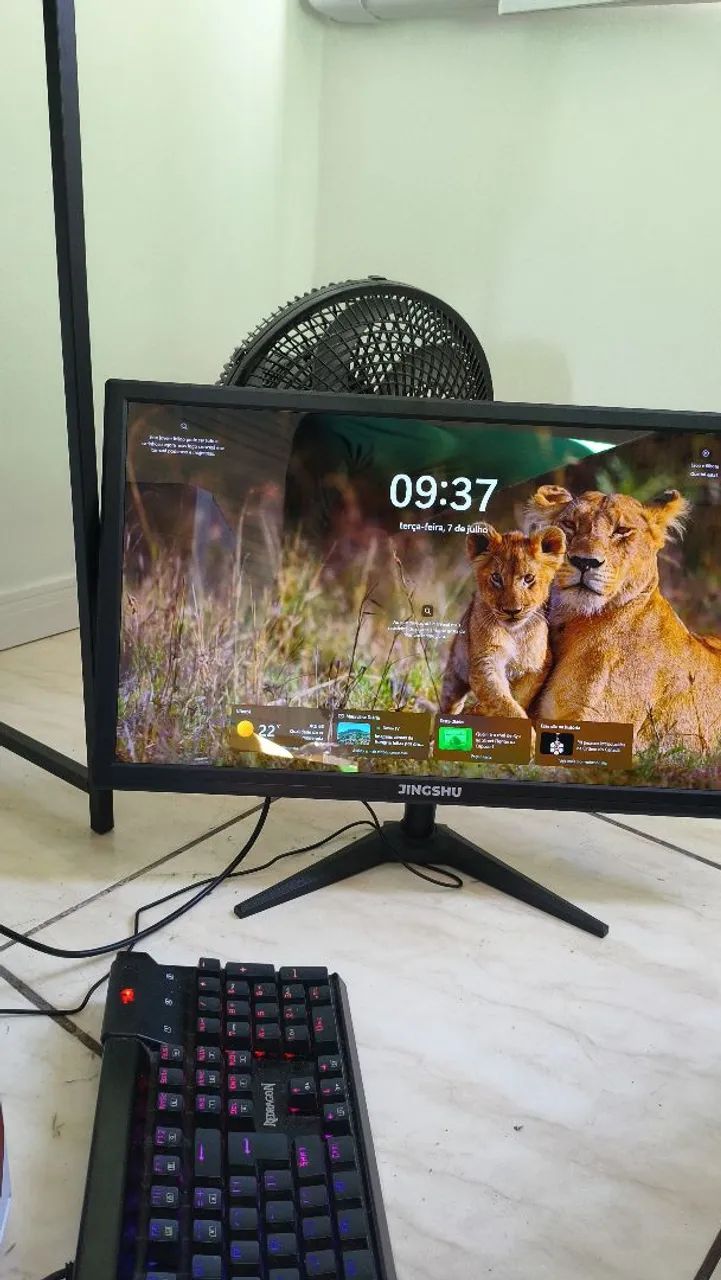 Monitor Jingshu 23,5 polegadas, HDMI e 75 Hz. Novo: Nota fiscal e garantia de 1 ano. - Foto 3