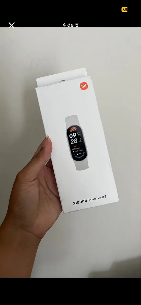 Mi Band 9 com caixa + 3 pulseiras e película  - Foto 4