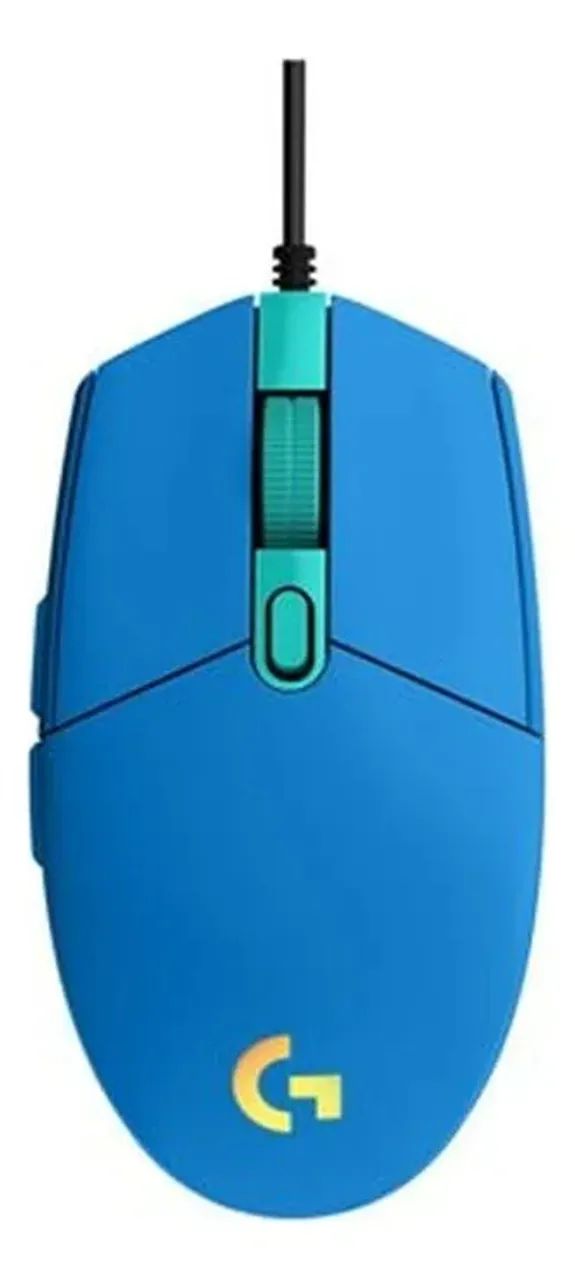 Mouse Logitech G102 Lightsync Azul 8000dpi Usb 6 Botoes - Foto 3