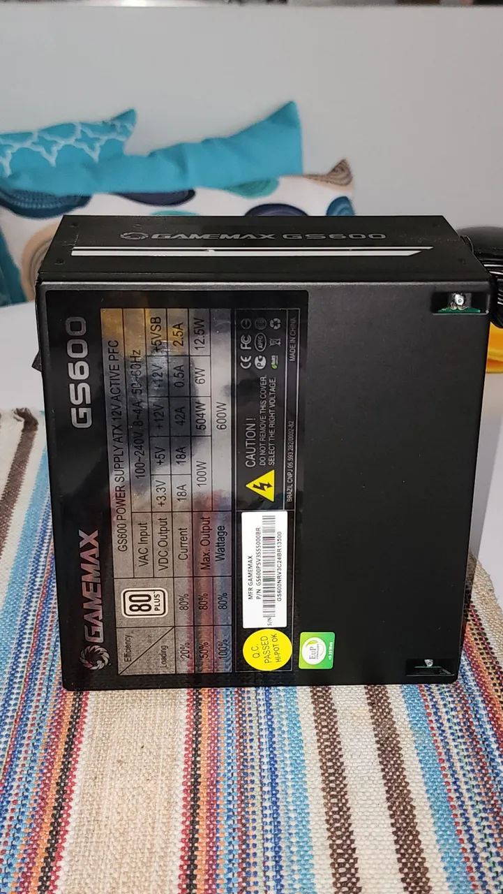 Fonte GamerMax - 600W 80Plus White - Foto 4