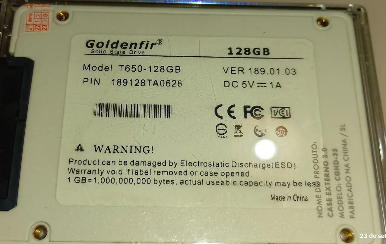 SSD 128gb Goldenfir - Foto 2